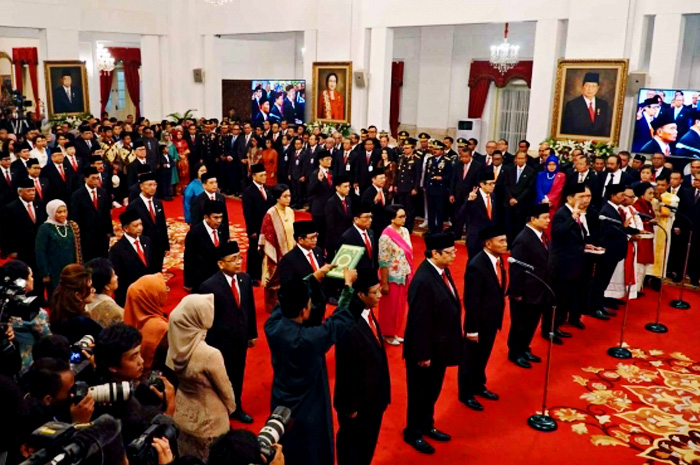Daftar 38 Menteri Kabinet Baru Indonesia 2019-2024