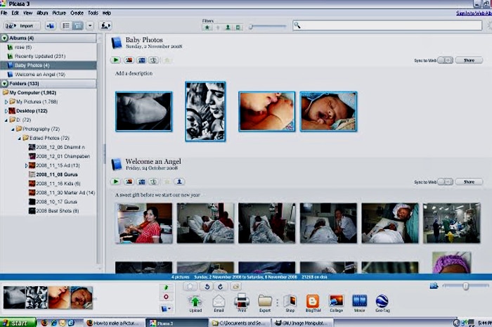 Aplikasi Picasa – Aplikasi cetak foto gratis yang bisa edit like a pro