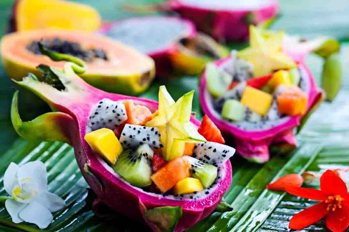 Salad Buah Naga - Kalori buah naga untuk diet yang mudah didapatkan melalui salad