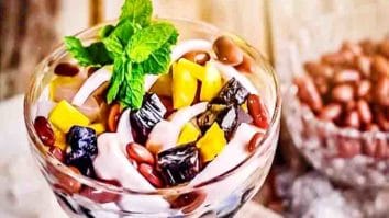 Es Kacang Merah Bangka Manis - Resep es kacang merah bangka dengan buah nangka yang khas