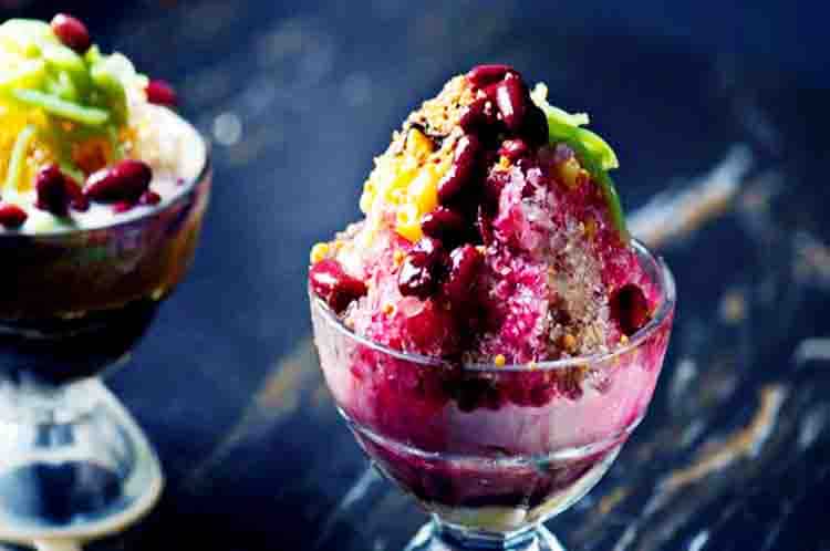 Es Kacang Merah Bangka Sirup Merah - Resep es kacang merah bangka yang segar