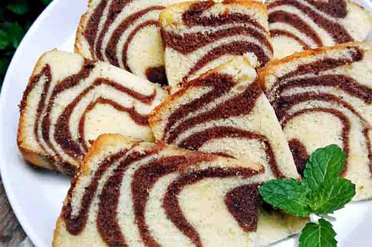 Resep Bolu Zebra - Resep kue serba kukus simple dengan variasi kesukaan anak