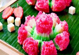 Kue bikang mawar - Kue Dari Tepung Beras Yang Dikukus bisa Anda mencoba olahan kue bikang mawar