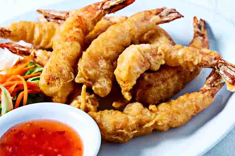 Udang Tempura - makanan yang enak di siang hari adalah udang tempura